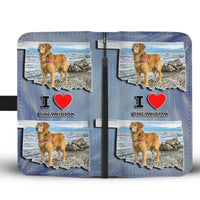 Golden Retriever Dog Art Print Wallet Case-Free Shipping-OK State - Deruj.com