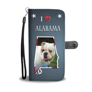 Cute Bulldog Print Wallet Case-Free Shipping-AL State - Deruj.com