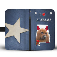 Redbone Coonhound Print Wallet Case-Free Shipping-AL State - Deruj.com