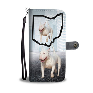 Bull Terrier Print Wallet Case-Free Shipping-OH State - Deruj.com