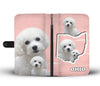Cute Bichon Frise Print Wallet Case-Free Shipping-OH State - Deruj.com