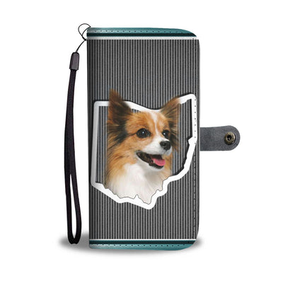 Papillon Dog Print Wallet Case-Free Shipping-OH State - Deruj.com