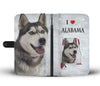 Cute Siberian Husky Print Wallet Case-Free Shipping-AL State - Deruj.com