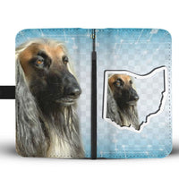 Afghan Hound Print Wallet Case-Free Shipping-OH State - Deruj.com