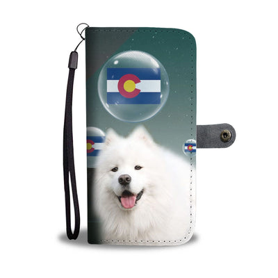 American Eskimo Dog Print Wallet Case-Free Shipping-CO State - Deruj.com
