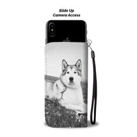 Alaskan Malamute Dog Print Wallet Case-Free Shipping-AZ State - Deruj.com
