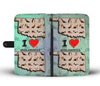 Basset Hound Pattern Print Wallet Case-Free Shipping-OK State