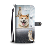 Akita Dog Print Wallet Case-Free Shipping-CO State - Deruj.com
