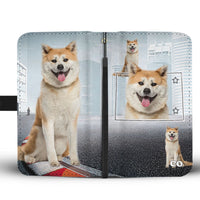 Akita Dog Print Wallet Case-Free Shipping-CO State - Deruj.com