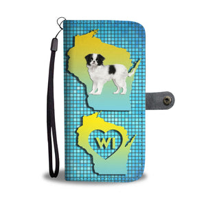 Lovely Japanese Chin Dog Print Wallet Case-Free Shipping-WI State - Deruj.com