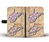 Japanese Chin Floral Print Wallet Case-Free Shipping-WV State - Deruj.com