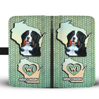 Bernese Mountain Dog Print Wallet Case-Free Shipping-WI State - Deruj.com