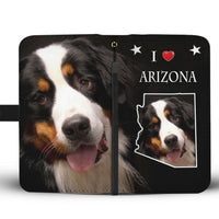 Bernese Mountain Dog Print Wallet Case-Free Shipping-AZ State - Deruj.com