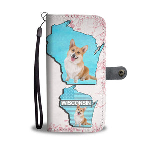 Cardigan Welsh Corgi Dog Print Wallet Case-Free Shipping-WI State - Deruj.com