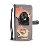 Amazing Newfoundland Dog Print Wallet Case-Free Shipping-WI State - Deruj.com