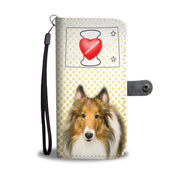 Rough Collie Print Wallet Case-Free Shipping-CO State - Deruj.com