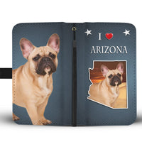 Cute French Bulldog Print Wallet Case-Free Shipping- AZ State - Deruj.com
