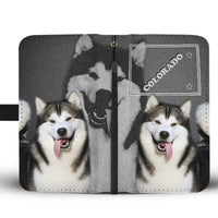 Alaskan Malamute Dog Print Wallet Case-Free Shipping-CO State - Deruj.com