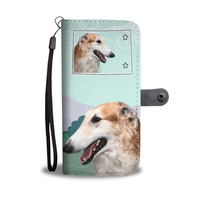 Borzoi Dog Print Wallet Case-Free Shipping-CO State - Deruj.com