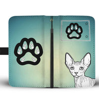 Sphynx Cat Print Wallet Case-Free Shipping-CO State - Deruj.com