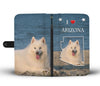 Samoyed Dog Print Wallet Case-Free Shipping-AZ State - Deruj.com