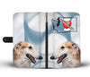 Borzoi Dog Print Wallet Case-Free Shipping-WA State - Deruj.com
