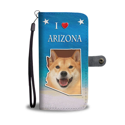 Shiba Inu Dog Print Wallet Case-Free Shipping-AZ State - Deruj.com