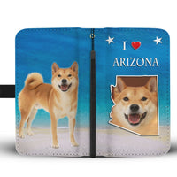 Shiba Inu Dog Print Wallet Case-Free Shipping-AZ State - Deruj.com