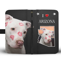 Pit Bull Terrier Print Wallet Case-Free Shipping-AZ State - Deruj.com