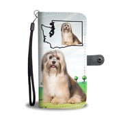 Havanese Dog Print Wallet Case-Free Shipping-WA State - Deruj.com
