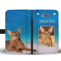 Abyssinian Cat Print Wallet Case-Free Shipping-AZ State - Deruj.com