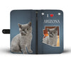 British Shorthair Cat Print Wallet Case-Free Shipping-AZ State - Deruj.com