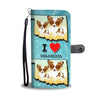 Cute Papillon Dog Art Print Wallet Case-Free Shipping-OK State - Deruj.com
