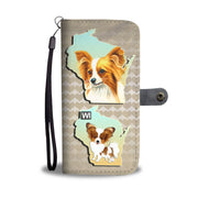 Papillon Dog Art Print Wallet Case-Free Shipping-WI State - Deruj.com