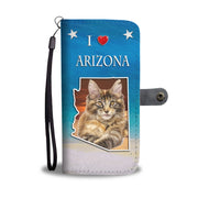 Maine Coon Cat Print Wallet Case-Free Shipping-AZ State - Deruj.com