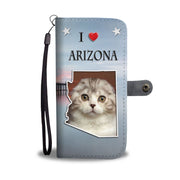 Cute Scottish Fold Cat Print Wallet Case-Free Shipping-AZ State - Deruj.com