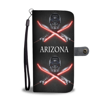 Skull And Swords Print Wallet Case-Free Shipping-AZ State - Deruj.com