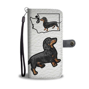 Dachshund Dog Print Wallet Case-Free Shipping-WA State - Deruj.com