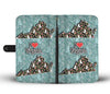 Beagle Dog Floral Print Wallet Case-Free Shipping-VA State - Deruj.com