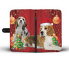 Beagle With Christmas Print Wallet Case-Free Shipping - Deruj.com