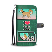 Lovely Brown Eskimo Dog Print Wallet Case-Free Shipping-KS State - Deruj.com