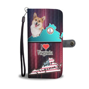 Cardigan Welsh Corgi Dog Print Wallet Case-Free Shipping-VA State - Deruj.com