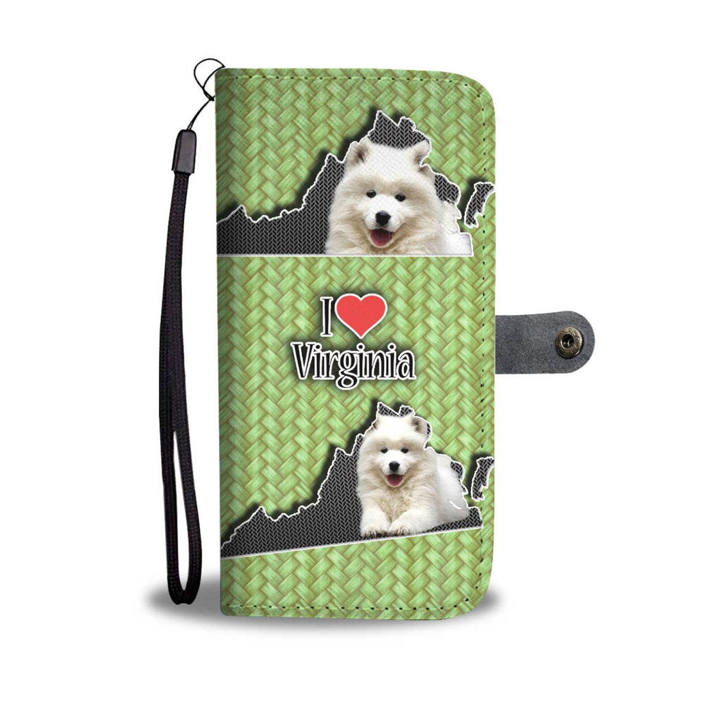 Cute Samoyed Dog Print Wallet Case-Free Shipping-VA State - Deruj.com