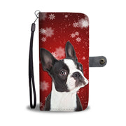 Boston Terrier Christmas Print Wallet Case-Free Shipping - Deruj.com