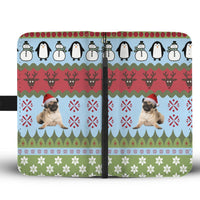 Pug Dog Christmas Print Wallet Case-Free Shipping - Deruj.com