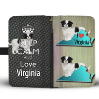 Cute Japanese Chin Dog Print Wallet Case-Free Shipping-VA State - Deruj.com