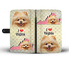 Lovely Pomeranian Dog Print Wallet Case-Free Shipping-VA State - Deruj.com