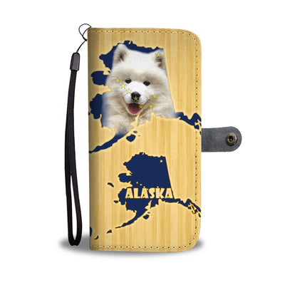 Cute Samoyed Dog Print Wallet Case-Free Shipping-AK State - Deruj.com