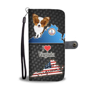 Papillon Dog Art Print Wallet Case-Free Shipping-VA State - Deruj.com