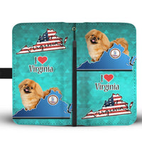 Pekingese Dog Print Wallet Case-Free Shipping-VA State - Deruj.com